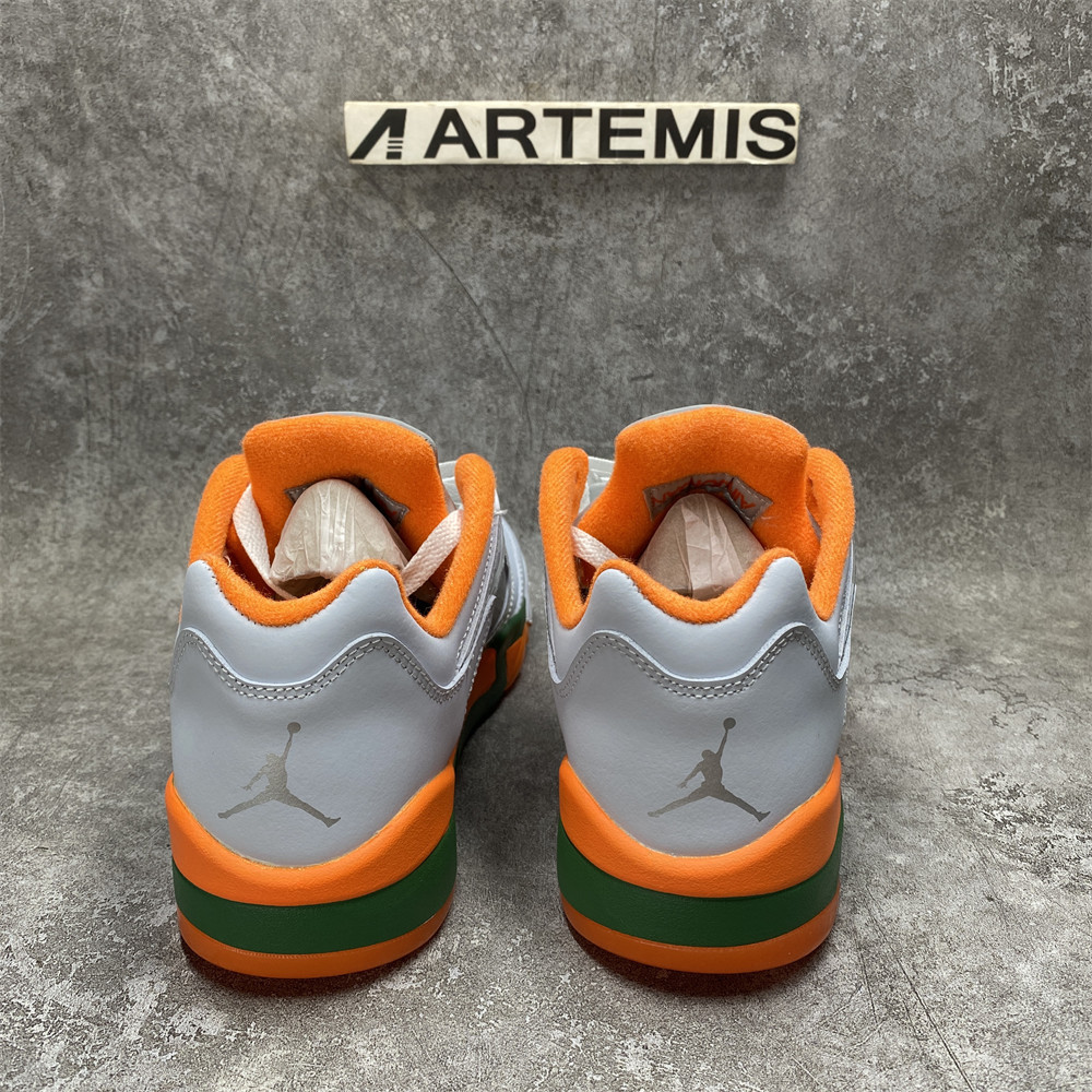 UA Jordan 5 Retro Low Miami Hurricanes