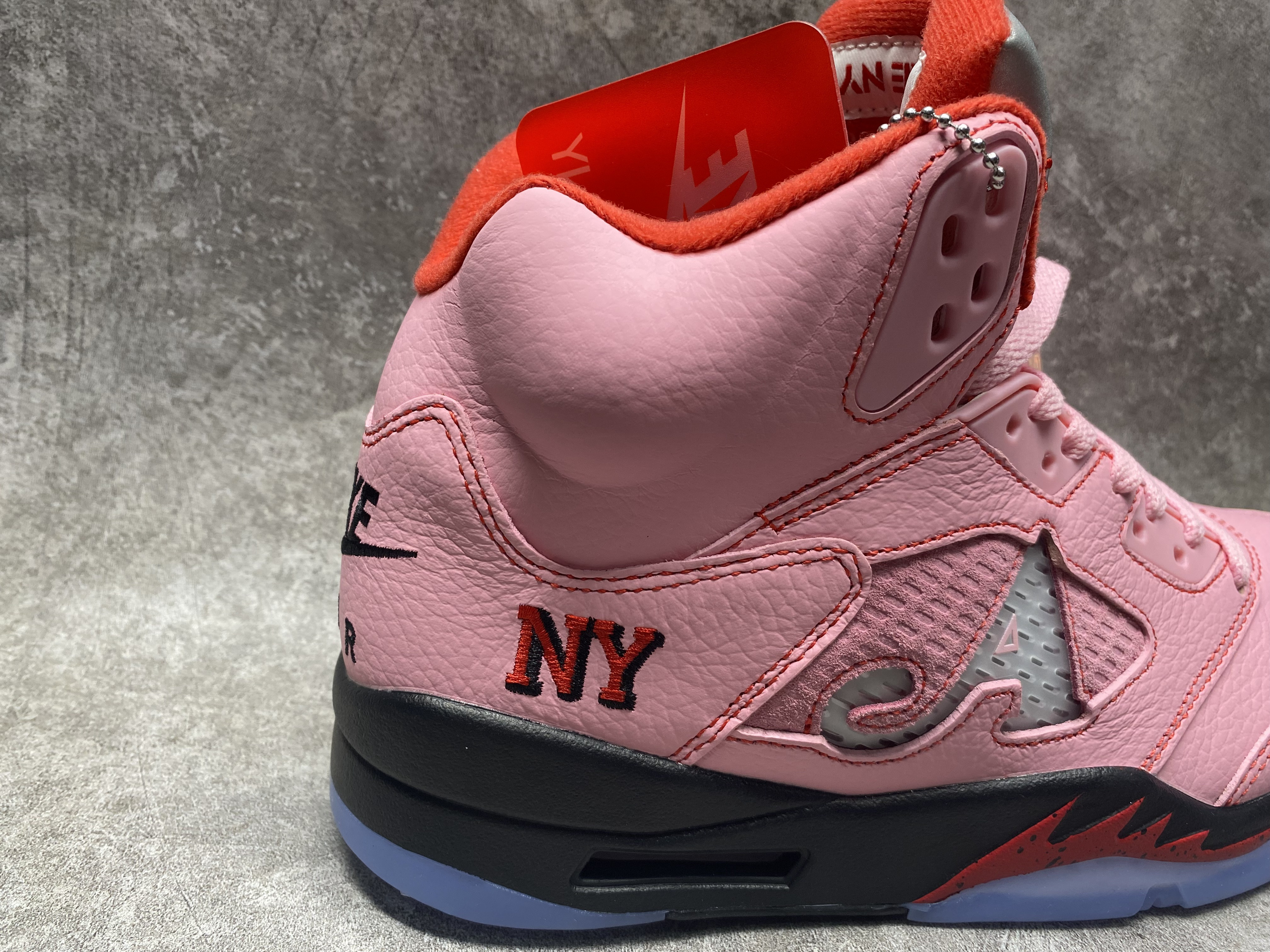 UA Jordan 5 Retro Awake NY Arctic Pink