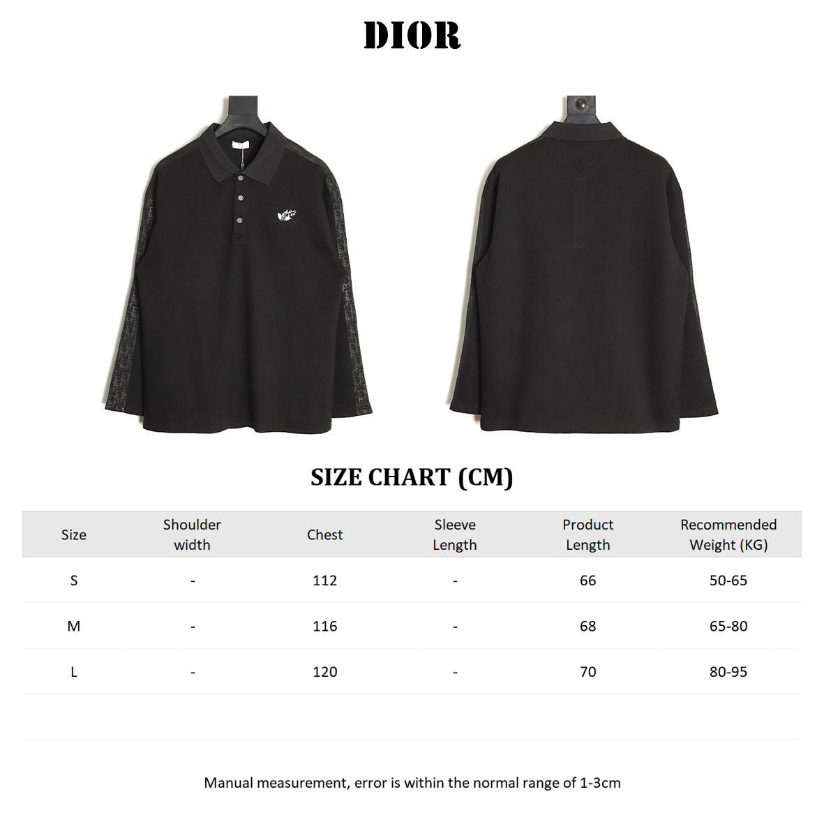 D*or long-sleeved polo shirt