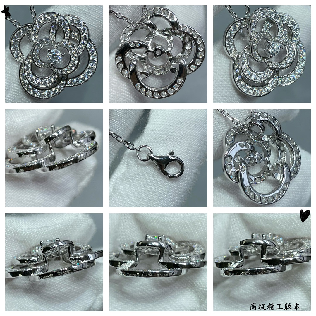 Ch*el camellia necklace