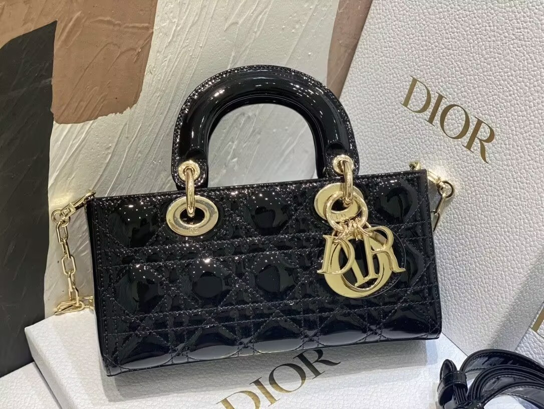 D*or small lady d-joy bag black  22x6x12cm