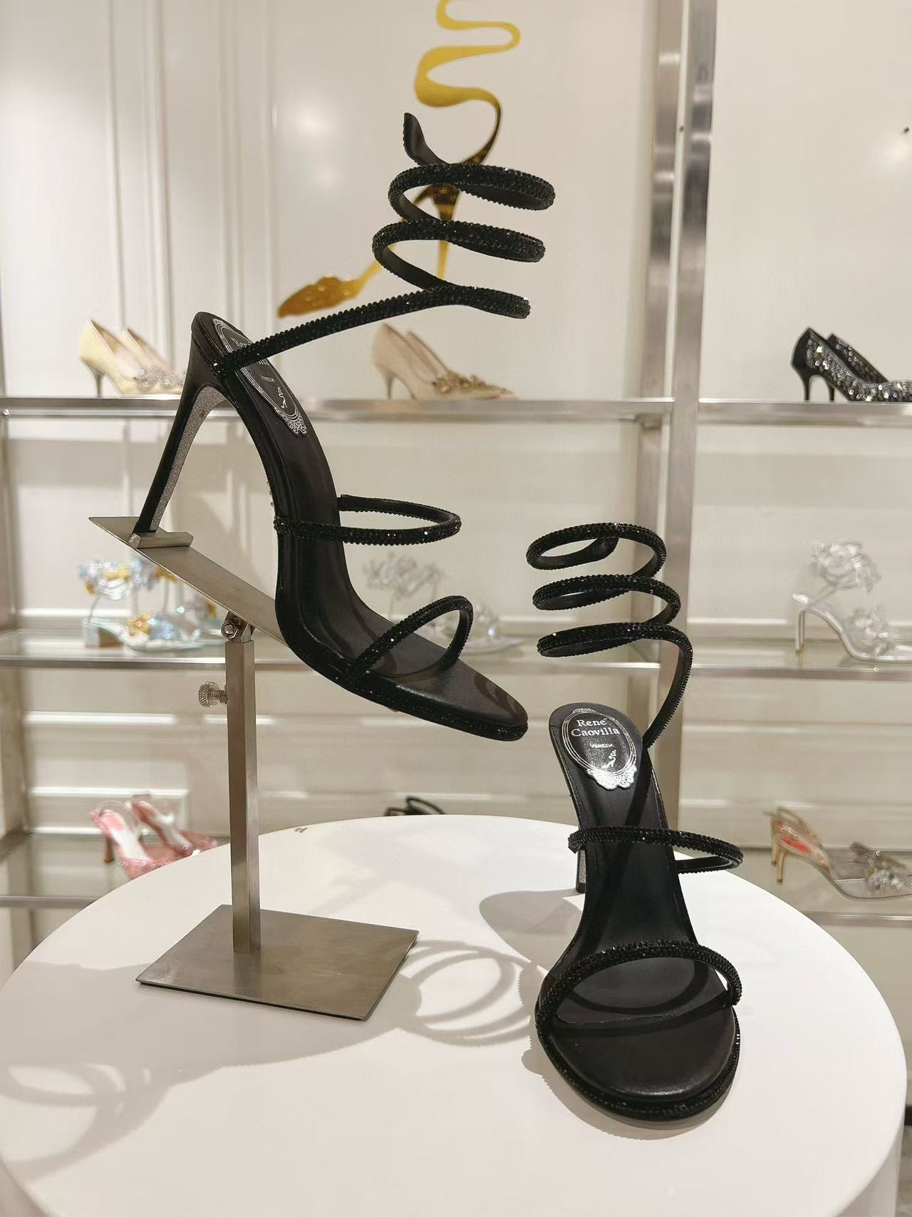 UA RENÉ CAOVILLA Cleo Pumps Sandals 95mm