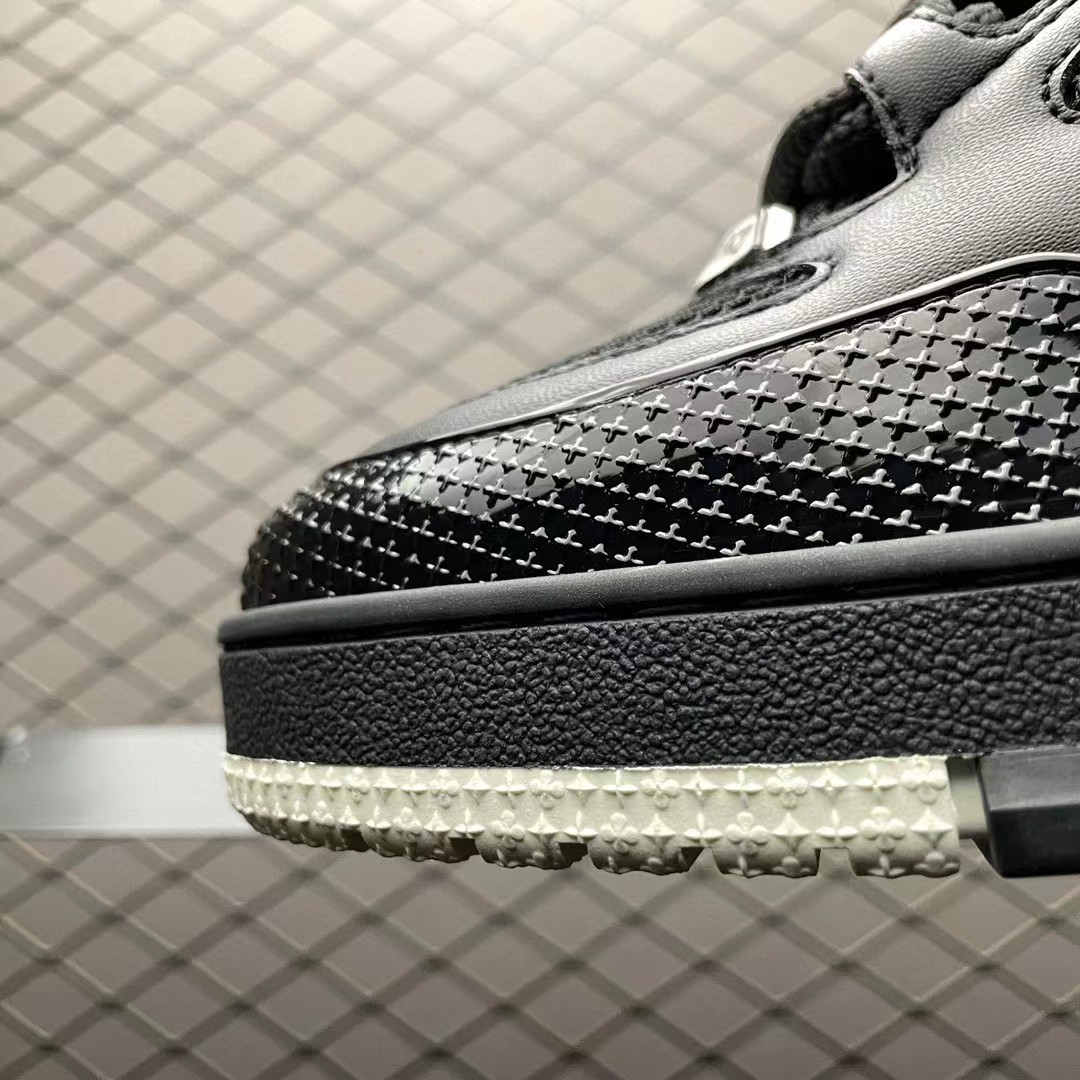 ua l0*is V*t0n lv skate sneaker black white