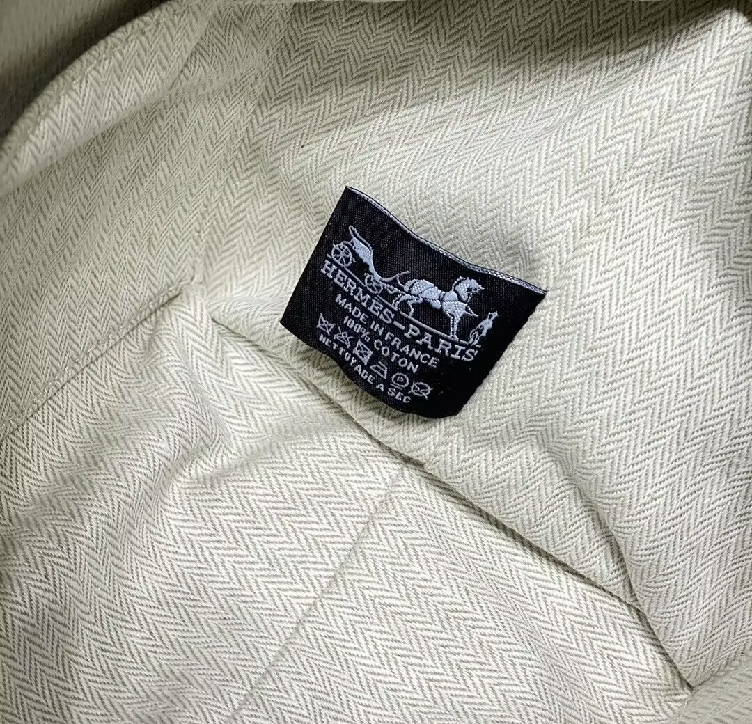 H**mes canvas bride-a-brac case toiletry pouch