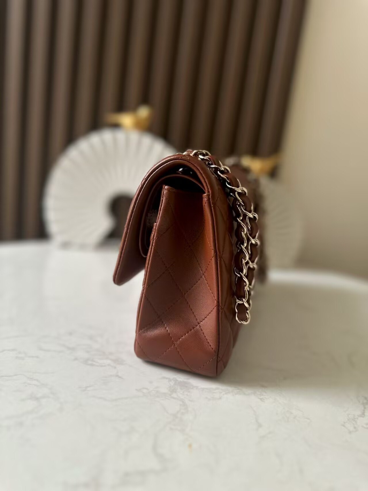 Ch*el classic flap handbag cf 25x15x6cm