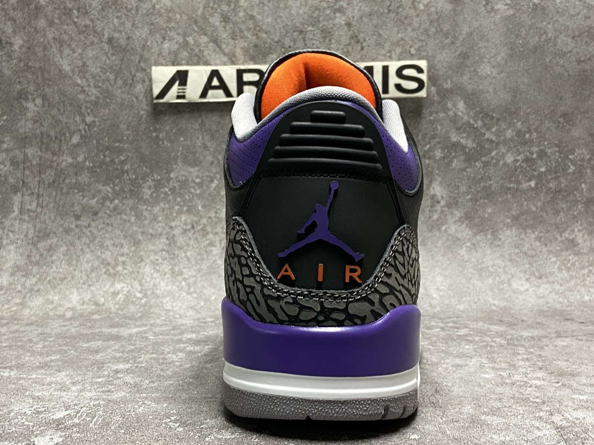 Air Jordan 3 Retro Black Court Purple