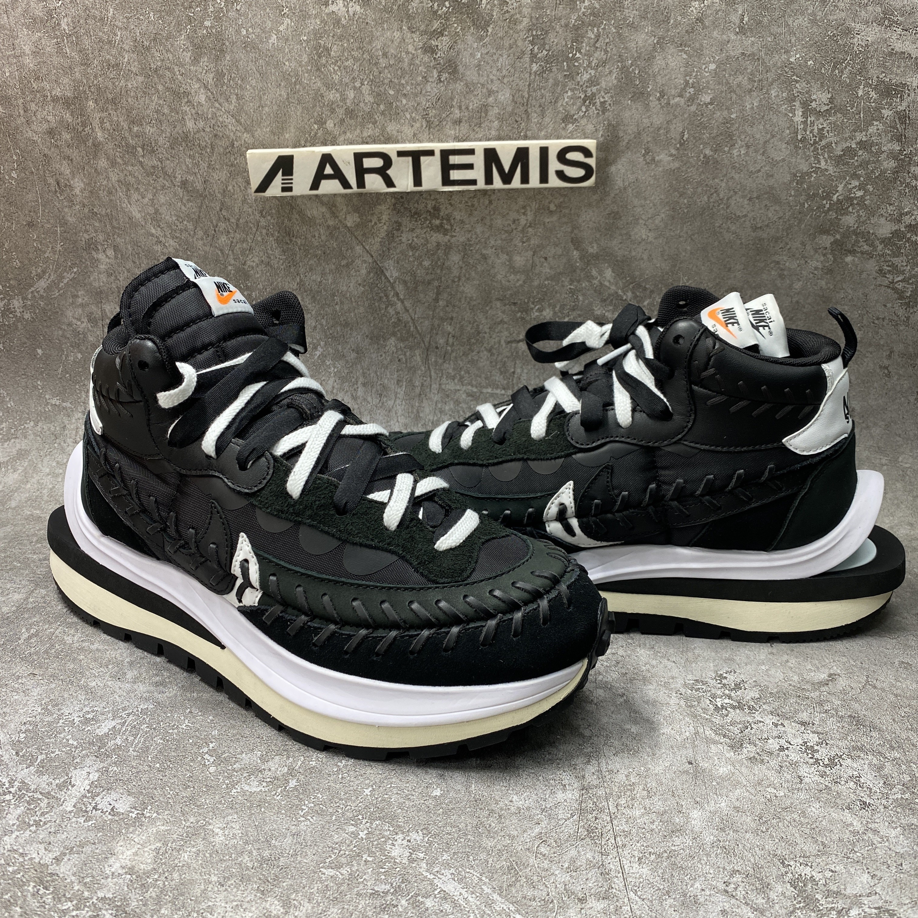 Nike Vaporwaffle Sacai Jean Paul Gaultier Black White