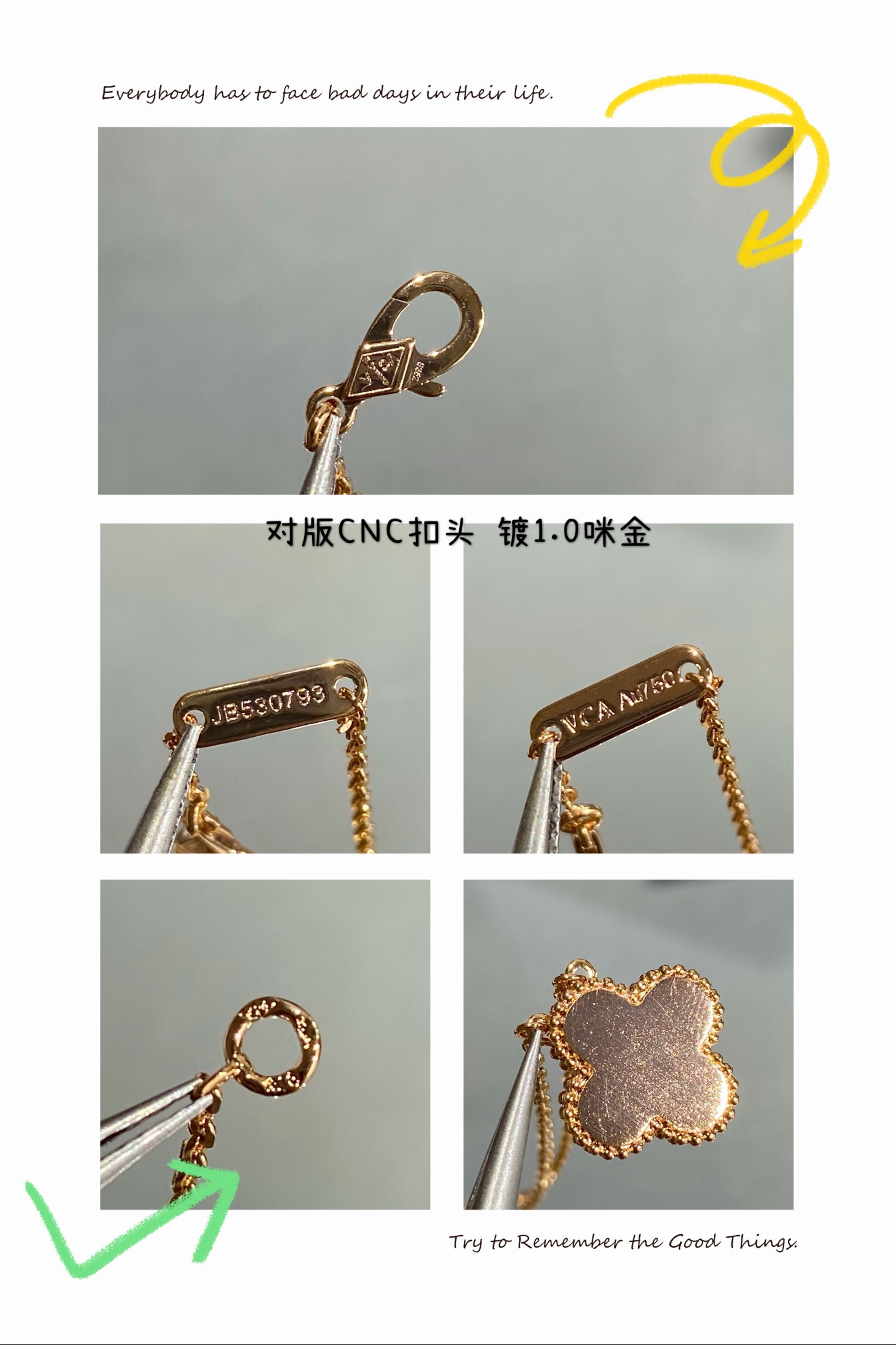 V*N CL*F & arpels medium sapphire blue agate clover necklace diameter approx 1.5cm,chain length approx 40+5cm