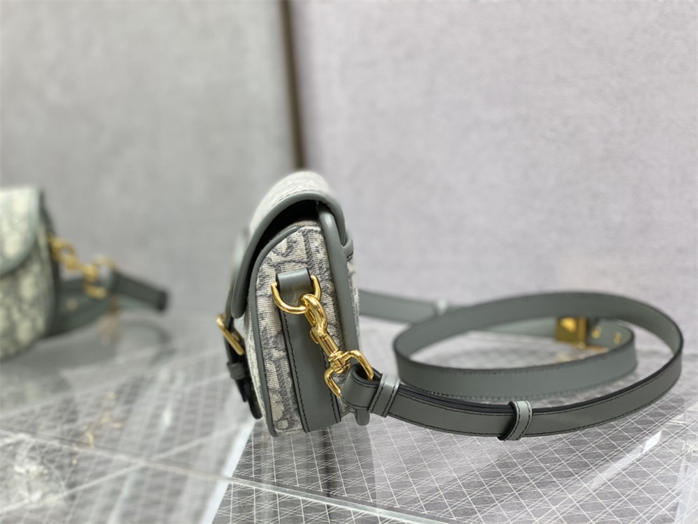 medium D*or bobby bag white D*or oblique jacquard