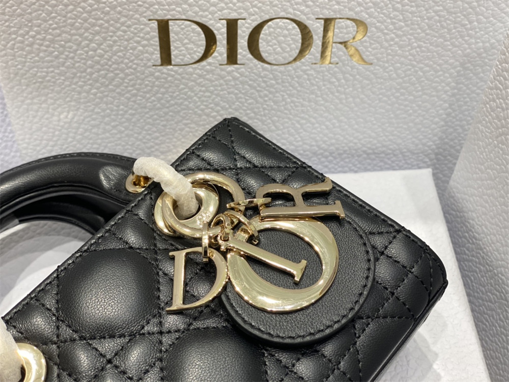 D*or mini lady d-joy bag black 16 x 9 x 5 cm