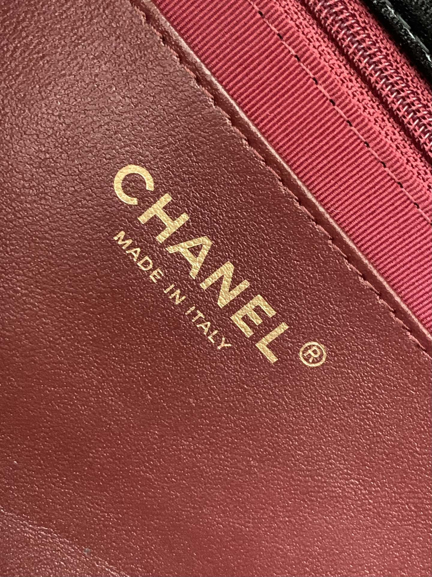 Ch*el baguette clutch 38x18x4cm