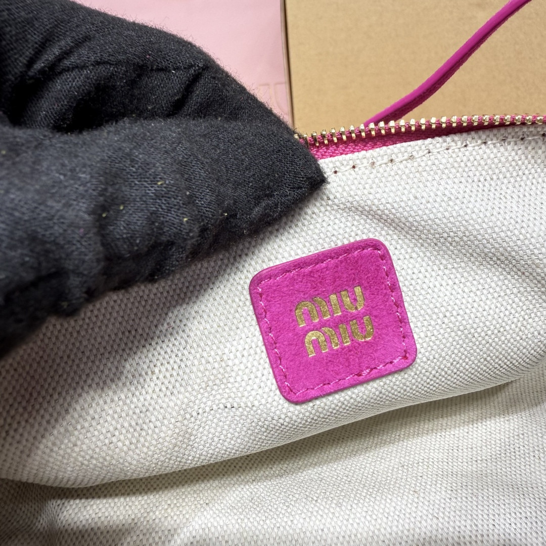 Miu Miu Suede pouch 22x9x9cm