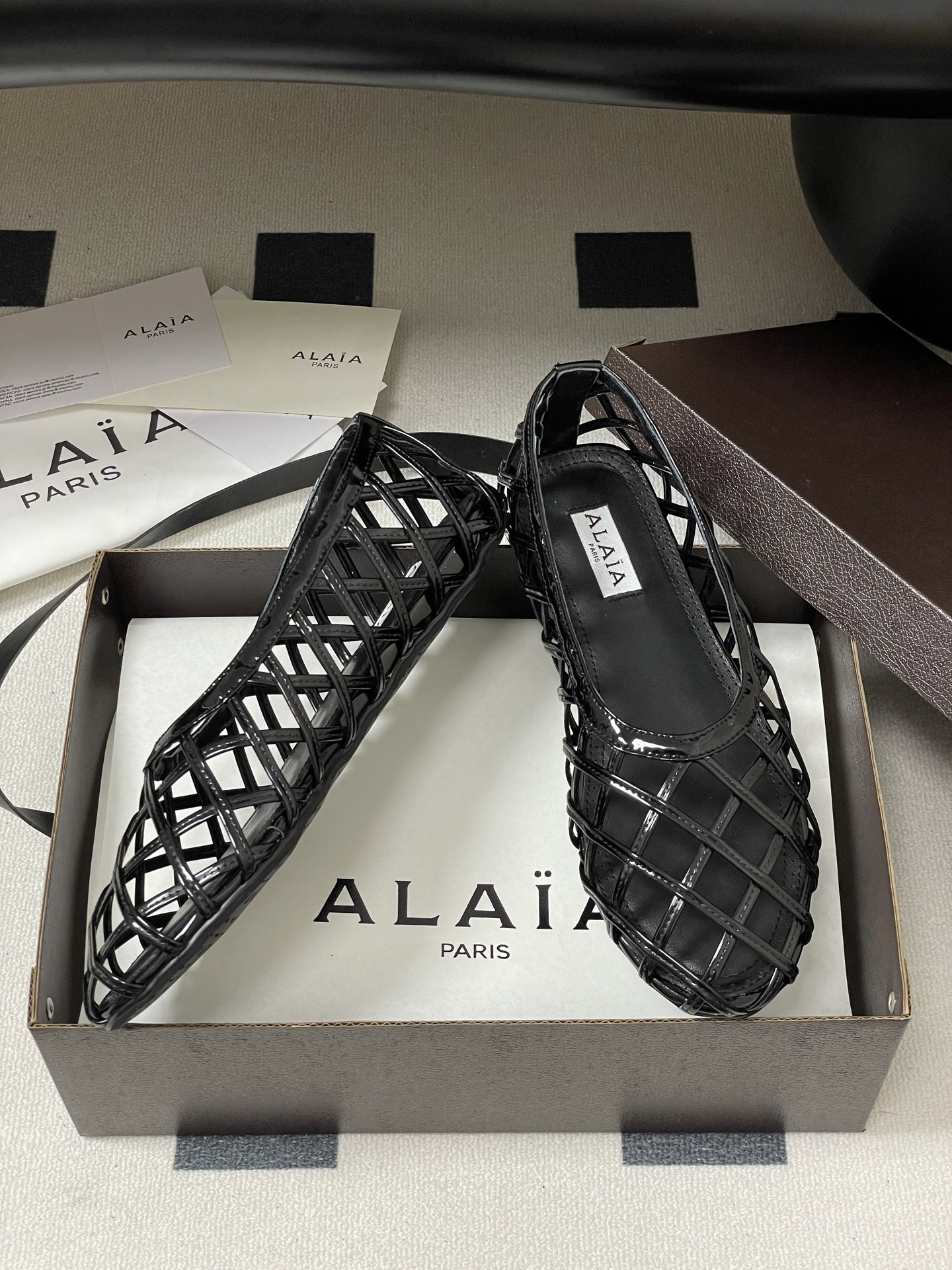 UA Alaïa CAGE BALLET FLATS(Customized Size 7-10 days production time)