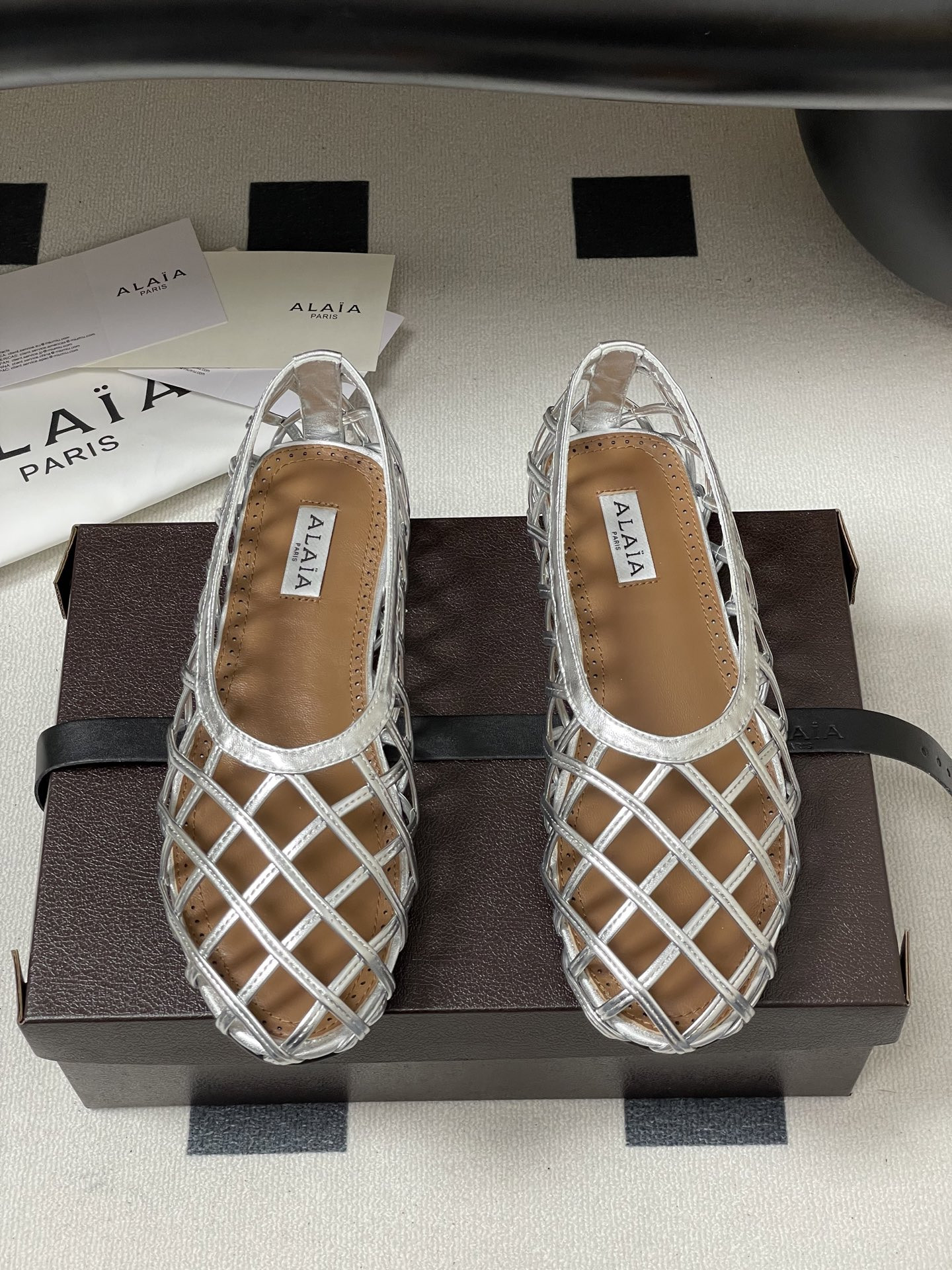 UA Alaïa CAGE BALLET FLATS(Customized Size 7-10 days production time)